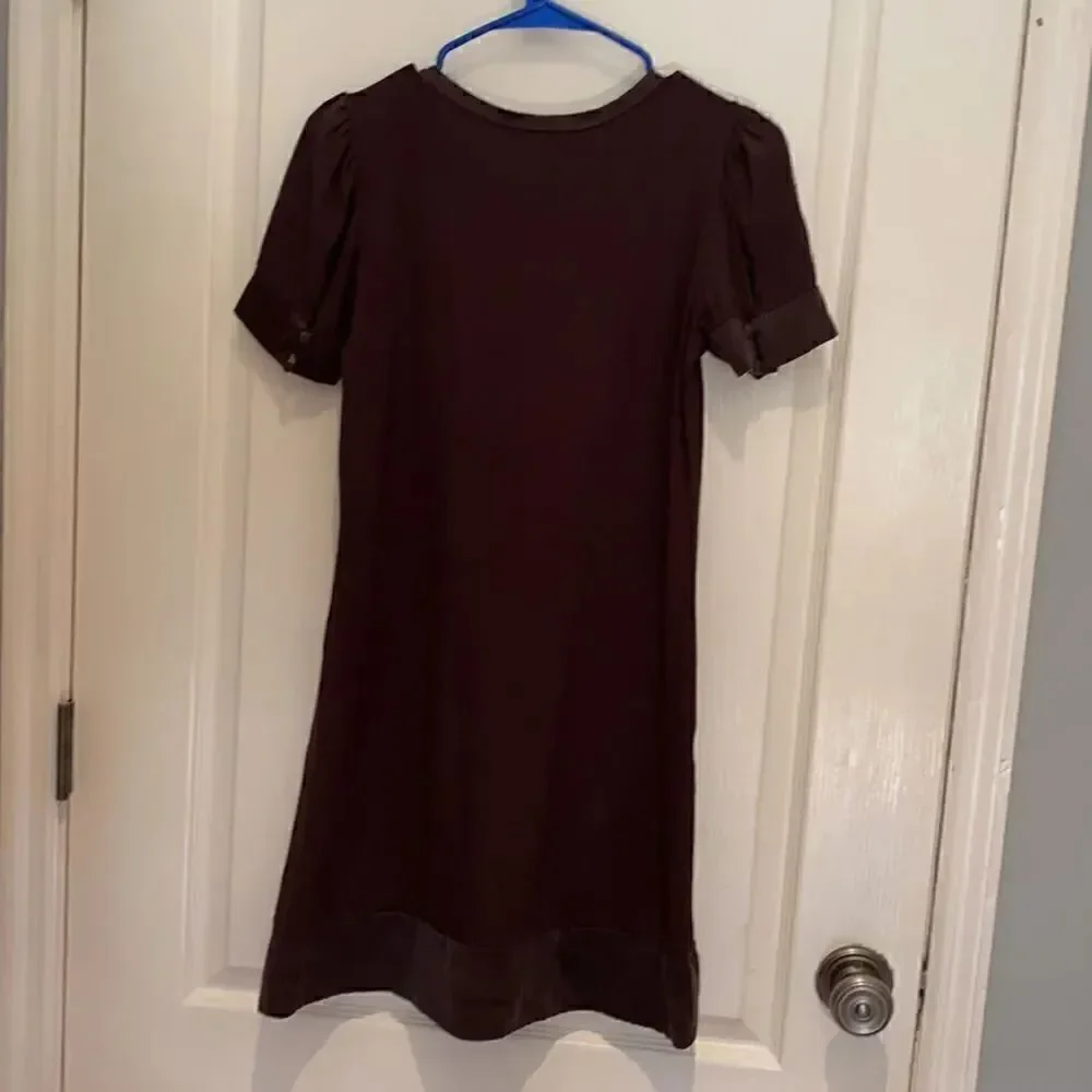 Bebe brown baby doll dress M